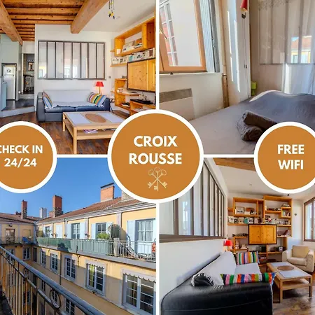 Cocon Lyonnais Au Coeur De La Croix-rousse Апартаменты *